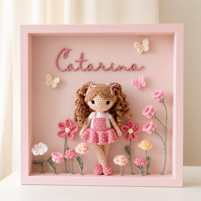 Porta Maternidade Bonequinha dos Sonhos | Crochê Personalizado