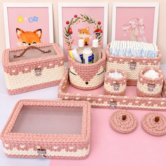Kit Higiene Raposinha Encantada | 7 Peças | Meninas